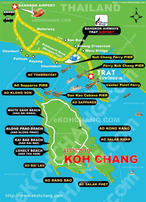 koh chang thailand map.
